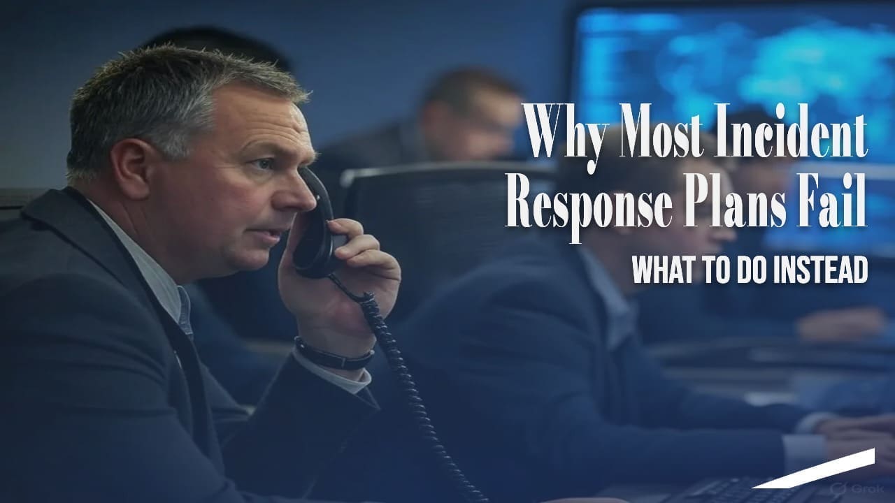 Why Most Incident Response Plans Fail and What to Do Instead